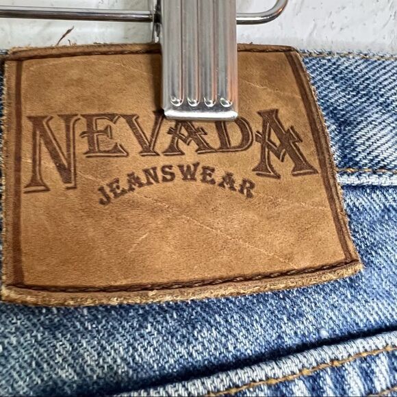 Vintage Nevada Light Wash 100% Cotton Cropped Jeans 38 - Picture 7 of 11